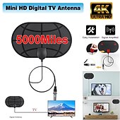 cheap Wireless Routers-New Mini TV Aerial Indoor Amplified Digital HDTV Antenna Support HD 4K 1080P DVB-T Freeview TV Broadcast Long Range TV Antenna Signal Booster