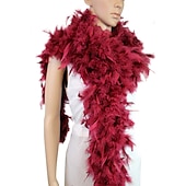 cheap Party Favor-80 Gram 2 yards Long Chandelle Feather Boa 10 Color Great for Party Wedding Halloween Costume Festival Tree Decoration