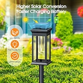 preiswerte Bodenlichter-Solar-Wegeleuchten, wasserdichte IP65-Solar-Gartenleuchten mit automatischem Ein- und Ausschalten für Gehwege, Höfe und Landschaftsdekoration