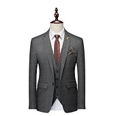 levne oblečení-Retro Řvoucí 20s 20. léta 20. století Třídílný oblek Kostýmové kalhoty Velký Gatsby Gentleman Gangster Maškarní kostým Pánské Plesová maškaráda Svatební Svatební host Večírek Dospělé Kabát Kalhoty