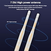 abordables Routeurs sans fil-wavlink dernière technologie 1200mbps haute puissance antennes 4x7dbi double bande 2.4ghz &amp;amp; 5ghz gigabit ethernet routeur wifi sans fil extérieur résistant aux intempéries/répéteur ap blanc