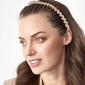 economico Accessori per acconciature-1pc moda antiscivolo fasce di plastica senza sforzo con denti pettine fasce per capelli magre per donne uomini ragazze adolescenti, denti lunghi morandi