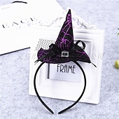 levne Příslušenství-Čerodějnice Klobouky Halloween rekvizity Dospělé Dámské Dívčí předvečer Všech svatých předvečer Všech svatých Karneval Mardi Gras Jednoduchý karnevalový kostým