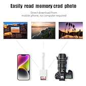 cheap USB Hubs-Dual Sd Card Reader Supports SD and TF Card Trail Portable Micro Sd Card Reader No Application Required for Camera iPhone iPad