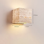 preiswerte Außenwandleuchten-LED-Wandleuchte für den Außenbereich, wasserdicht, IP55, Stein, Wohnzimmer, Musterzimmer, Schlafzimmer, Nachttisch, TV-Wandkunst, Wandleuchte, 110–240 V