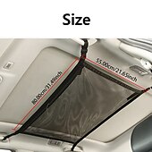 economico Organizer e portaoggetti per auto-rete portaoggetti da soffitto per auto borsa da tetto per auto rete da carico interna borsa in rete traspirante