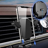 cheap Car Holder-Car Phone Holder with Hook Car Air Vent Clip Mount Not Fall Off Smartphone Stand GPS Support For 4.7-6.7in Mobile Phones