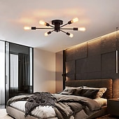economico Design Sputnik-plafoniera da incasso semi-incasso, 6 luci lampadario moderno sputnik illuminazione a sospensione per soggiorno cucina sala da pranzo camera da letto casa colonica plafoniere da incasso 110-240v