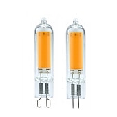 baratos Luzes LED de Dois Pinos-6pcs 3.5w luzes led bi-pin 300 lm g9/g4 t 1 contas led cob branco quente/branco regulável 220-240 v