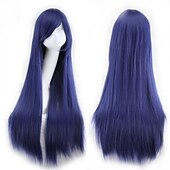 abordables Perruques de fête-perruques 32 80cm longue ligne droite anime mode femmes cosplay perruque fête perruque carnaval cosplay fête perruques