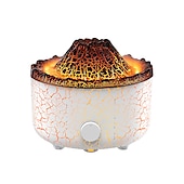 preiswerte Luftbefeuchter und Luftentfeuchter-Neuer kreativer Vulkan-Lava-Aromatherapeut, Heim-Desktop-Luftbefeuchter, Simulation, Rauchring, Flamme, Aromatherapeut