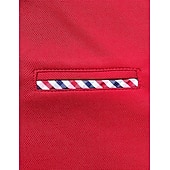olcso Férfi klasszikus póló-Férfi Button Up Polos POLO trikó Hétköznapi Sport Hajtóka Hosszú ujj Divat Alap Sima Kollázs Gomb Nyár Normál Fekete Piros Sötétkék Button Up Polos