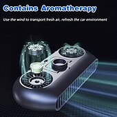 cheap Car Air Purifiers-Car Cooling Fan 360° Adjustable Dual Core Design Cooling Air Portable Fan USB Fan