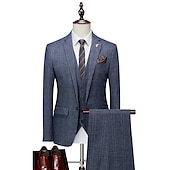 levne oblečení-Retro Řvoucí 20s 20. léta 20. století Třídílný oblek Kostýmové kalhoty Velký Gatsby Gentleman Gangster Maškarní kostým Pánské Plesová maškaráda Svatební Svatební host Večírek Dospělé Kabát Kalhoty