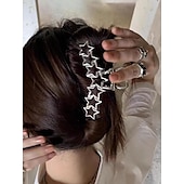 economico Accessori per acconciature-1pc y2k fermagli per capelli in metallo fermagli per capelli a forma di cuore per donna grandi fermagli per capelli con artiglio dal design antiscivolo per cuciture di capelli spessi e sottili