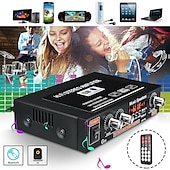 お買い得  車用Bluetoothキット/ハンズフリー-ビッグプロモーション 800 ワットカーホーム 220v/110v 12v bluetooth 4.0 高性能 2 チャンネル tf/u ディスク/リモコン/パワーアンプ fm ラジオオートパワーアンプ