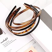 cheap Hair Styling Accessories-6 Pieces Plastic Plain Headbands Teeth Comb Headbands Skinny DIY Hair Bands Headbands for Women Girls (Multi-color, 8 mm)