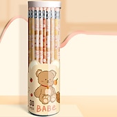 billiga Pennor-30st/50st söt tecknad penna grundskoleelever säkra giftfria blyfria elever med dagisbarn hb penna med suddgummi, gå tillbaka till skolan