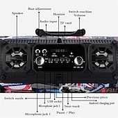 זול רמקולים-usb /aux/ tf כרטיס טלפון מחשב סאב וופר רמקול אלחוטי Bluetooth רמקול נייד סראונד סטריאו רמקול חיצוני