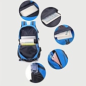 お買い得  アウトドアバックパック-ハイキング、旅行、学校に最適なアウトドア用防水ナイロンバックパック - 学生や新学期に最適な丈夫で広々としたバックパック
