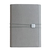 abordables Carnets et planificateurs-Cuir Journal Carnet Ligné A5 5.8×8.3 pouces Couleur Pleine PU Couverture souple Portable 180 pages Carnet pour Ecole Bureau Voyageur