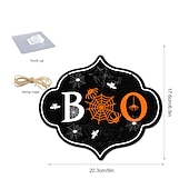 economico cartelli da parete in legno-1pc halloween segno da parete in legno teschio targa in legno appeso decorazione per porta d&#039;ingresso spaventoso portico decor appeso regalo per agriturismo home bar outdoor indoor room decor home decor