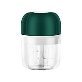 cheap Kitchen Appliances-250mL USB Charging Mini Electric Garlic Chopper Ginger Masher Machine Chili Vegetable Crusher Kitchen Tools