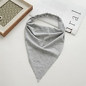 voordelige Accessoires voor haarstyling-1pc sjaal hoofdband voor vrouwen - elastische grote boho driehoek bandana hoofddoeken met clips antislip effen kleur haar hoofddoek voor tienermeisjes