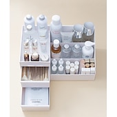 cheap Jewelry &amp; Cosmetic Storage-Drawer Makeup Storage Box Cosmetic Storage Box Desktop Dresser Organizer Container Jewelry Lipstick Cosmetics Storage Rack Large Capacity