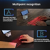 abordables Claviers-projection laser clavier laser virtuel téléphone portable bluetooth sans fil écran de projection tactile infrarouge bureau portable clavier