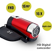 preiswerte Digitalkamera-Tragbare Full HD 1080P Vlogging Kamera 2,7&quot; LCD 270° Drehung 16MP 16-facher digitaler Zoom Selfie-Videokamera