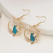 cheap Earrings-1 Pair Drop Earrings For Women&#039;s Birthday Gift Prom Alloy Classic Cat