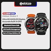 رخيصةأون ساعات ذكية-الرائد 2023 zeblaze stratos 3 premium gps smart watch ultra hd amoled display المدمج في gps hi-fi bluetooth phone calls