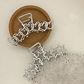 economico Accessori per acconciature-1pc y2k fermagli per capelli in metallo fermagli per capelli a forma di cuore per donna grandi fermagli per capelli con artiglio dal design antiscivolo per cuciture di capelli spessi e sottili