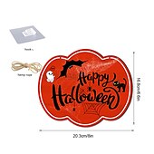 economico cartelli da parete in legno-1pc halloween segno da parete in legno teschio targa in legno appeso decorazione per porta d&#039;ingresso spaventoso portico decor appeso regalo per agriturismo home bar outdoor indoor room decor home decor