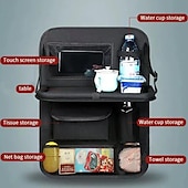 voordelige Auto-organizers-auto-accessoires universele autostoelen organizer met dienblad tablethouder multi-pocket opslag auto-interieur opbergen opruimen