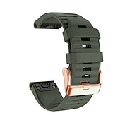baratos Relógios Garmin-Pulseiras de Relógio para Garmin Fenix 7S Pro 6S 5S Plus Epix Pro 42mm Approach S70 42mm Instinct 2S Descent Mk2S D2 Delta S 20mm Silicone Substituição Alça 20mm Respirável Mulheres Homens Pulseira