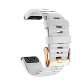 baratos Relógios Garmin-Pulseiras de Relógio para Garmin Fenix 7S Pro 6S 5S Plus Epix Pro 42mm Approach S70 42mm Instinct 2S Descent Mk2S D2 Delta S 20mm Silicone Substituição Alça 20mm Respirável Mulheres Homens Pulseira