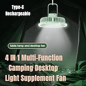 cheap Fans-Mini Eight-Claw Clip Fan – USB Rechargeable Portable Luminous Fan, Hangable and Bendable Design with Three Wind Shields