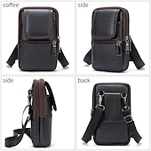 billiga Herrväskor-crossbody axelväska för män för män - kompakt budväska med flera fack med justerbar rem för resor och vardagsbruk