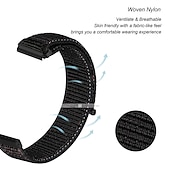 זול להקות שעונים של Fitbit-צפו בנד ל פיטביט Versa 2 / Versa Lite / Versa SE / Versa בד ניילון תַחֲלִיף רצועה רך נושם לולאת ספורט צמיד