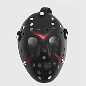 preiswerte Masken-Jason Vorhees Jason Voorhees Maske Haloween Figuren Erwachsene Herren Damen Grusel Gruseliges Kostüm Halloween Karneval Einfaches Karnevalskostüm