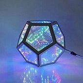 economico Luci intelligenti-LED Smart Light Infinty Dodecaedro Cool Lampada da Tavolo USB Luce Notturna Ambient Mood Changing