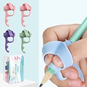 abordables suministros de pintura, dibujo y arte-4 Uds. De empuñaduras de lápiz para niños, útiles escolares de escritura a mano, dibujo de pintura &amp; artículos de arte