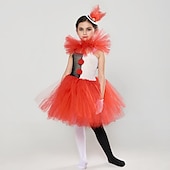 billige Barnekostymer-Burlesk / Klovn Pennywise Karnevalskostyme Kjoler Cosplay kostyme Maskerade Drakter Jente Barne Fest Maskerade Karneval Barnas Dag Enkelt karnevalskostyme