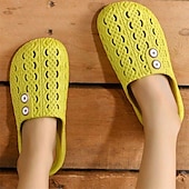 preiswerte Damenslipper &amp; Flip-Flops-bequeme Schlupfschuhe mit verstellbarem Knopfdesign – leicht, atmungsaktiv und stylisch, ideal für zu Hause, drinnen und in der Freizeit