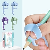 abordables suministros de pintura, dibujo y arte-4 Uds. De empuñaduras de lápiz para niños, útiles escolares de escritura a mano, dibujo de pintura &amp; artículos de arte