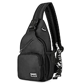 olcso Könyvtáskák-1db crossbody hátizsák mellkas táska fülhallgató lyukkal utazó hátizsák többfunkciós hátizsák hátsó iskolatáska