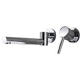 cheap Wall Mount-Concealed Wall Mount Bathroom Faucet Sink Mixer Basin Taps, Rotatable Washroom Vessel Single Handle Tap with Cold and Hot Hose