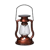 halpa Maisemavalot-led aurinkolamppu retro kerosiinilamppu ulkopuutarha sisäpihan koristelu kannettava lyhty aurinkokynttilä riipus ulkoretkeilytelttalamppu